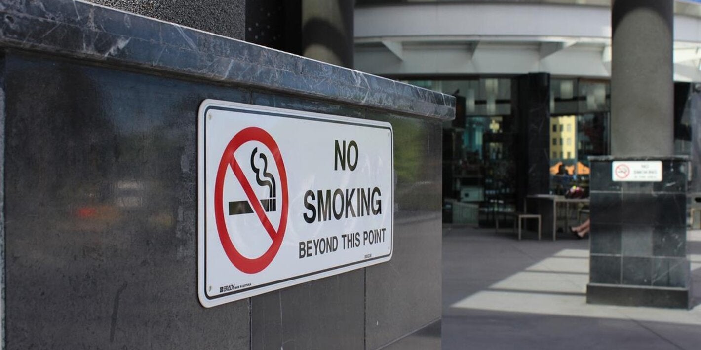 No smoking sign