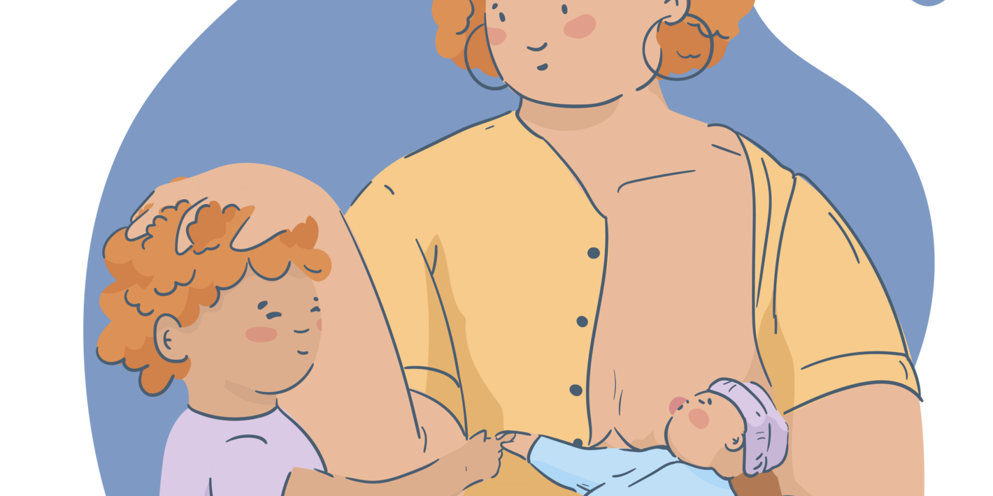 Madre-recién-nacido-y-hermano