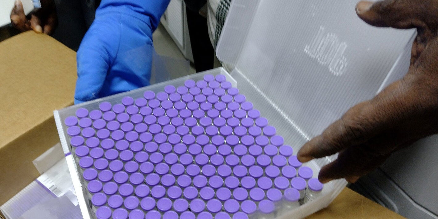 Vaccines delivered through COVAX to the Americas