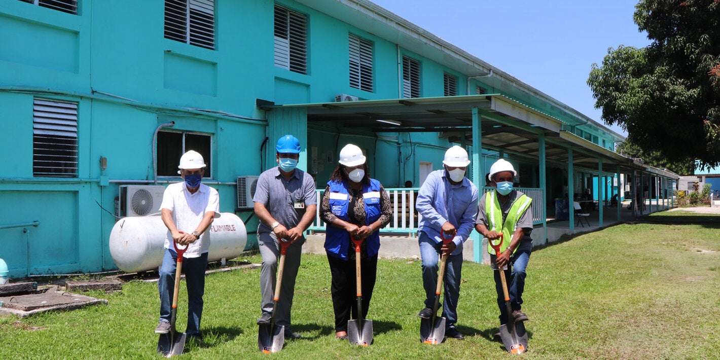 PAHO/WHO and MoHW launched of retrofitting stage for PG Community Hospital