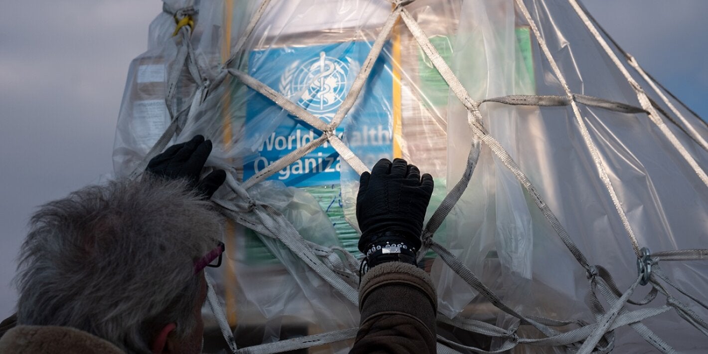 WHO delivers emergency medical supplies to the Ukraine