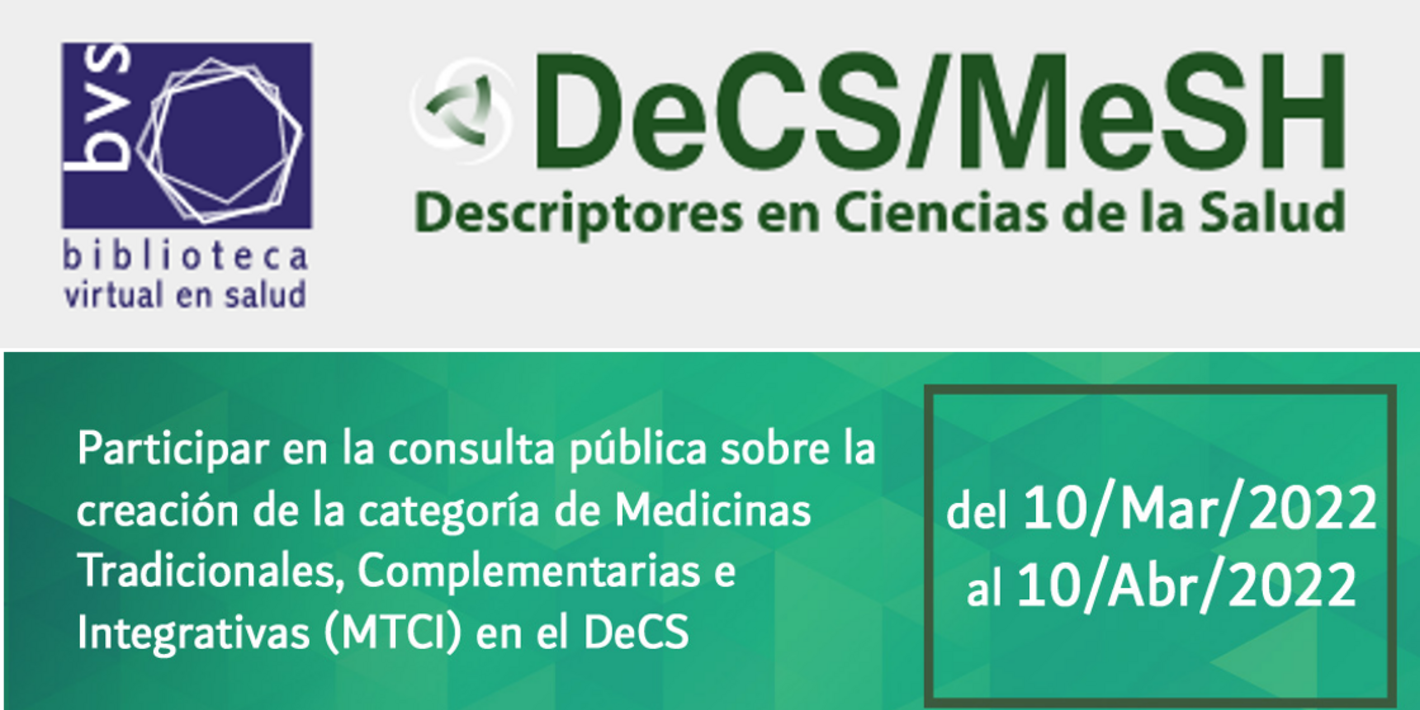 nueva categoría MTCI en el DeCS