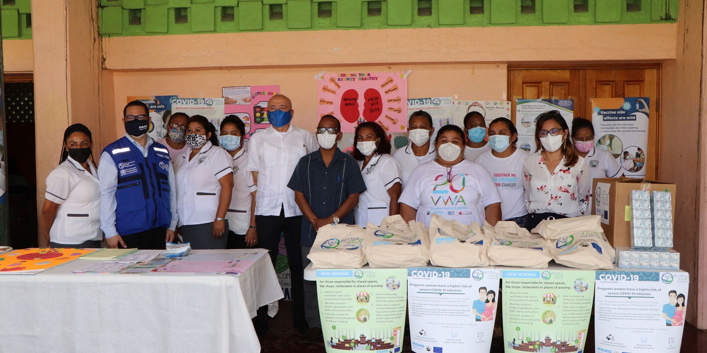 EU, PAHO Belize and MoHW support community health workers in Belize