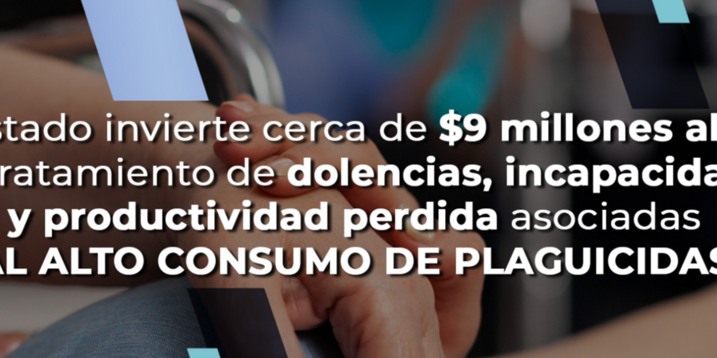 El Estado invierte cerca de $9 millones al año en tratamiento de dolencias, incapacidades y productividad asociadas al ALTO CONSUMO DE PLAGUICIDAS