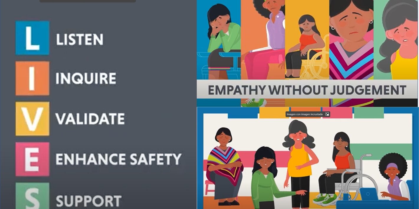 LIVES: new video series to strengthen first-line support in cases of sexual assault or intimate partner violence