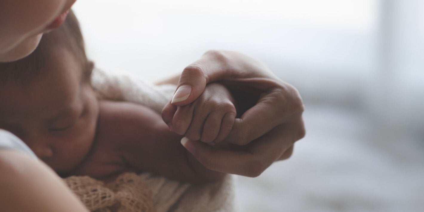 Mother and newborn baby