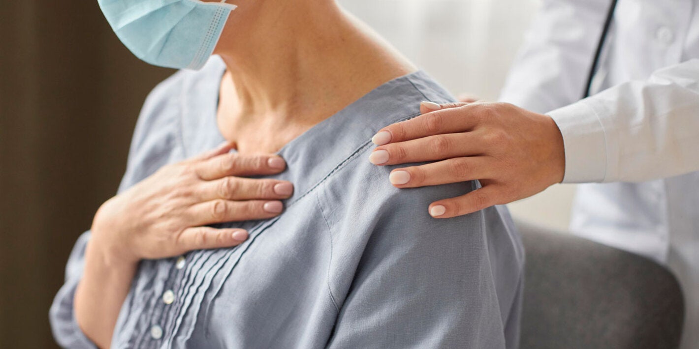 Woman with post-COVID condition