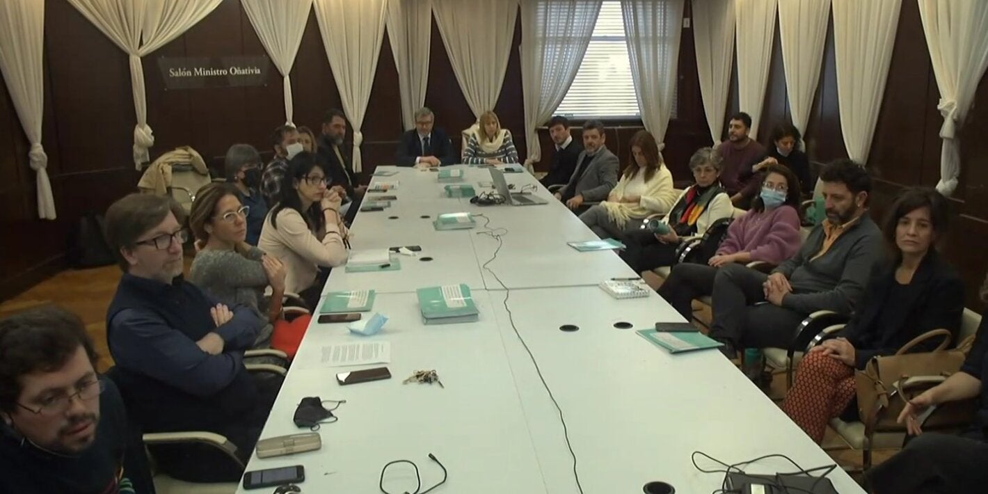 Autoridades del Ministerio de Salud y de la OPS/OMS, durante la presentación