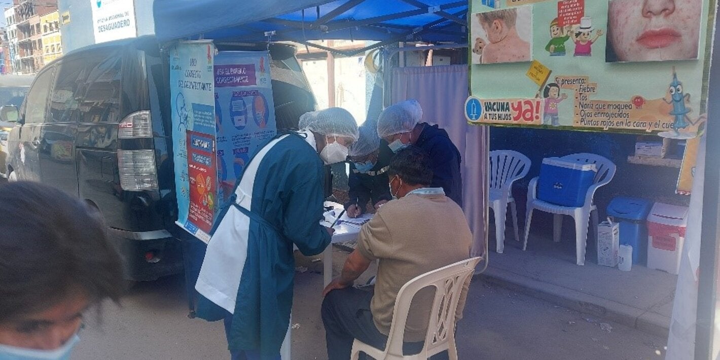 Punto conrtol  COVID-19 en desaguadero