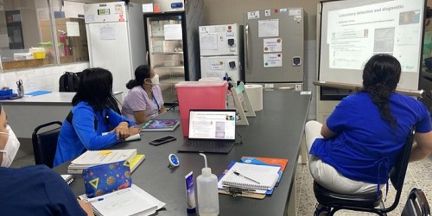 capacitacion sobre viruela símica en Honduras