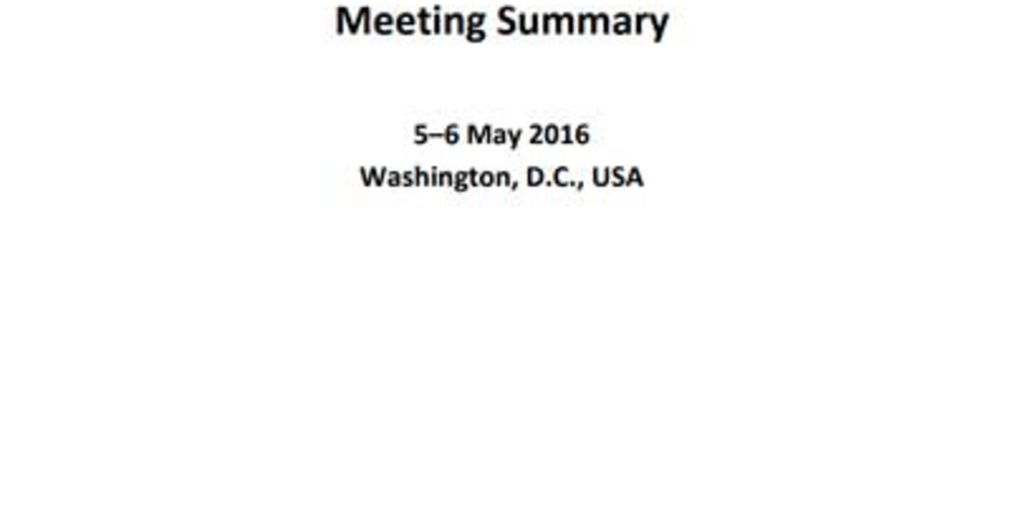 PAHO Regional Meeting on Alcohol, Drugs, and Driving. (Washington, DC. 5-7 May 2016)