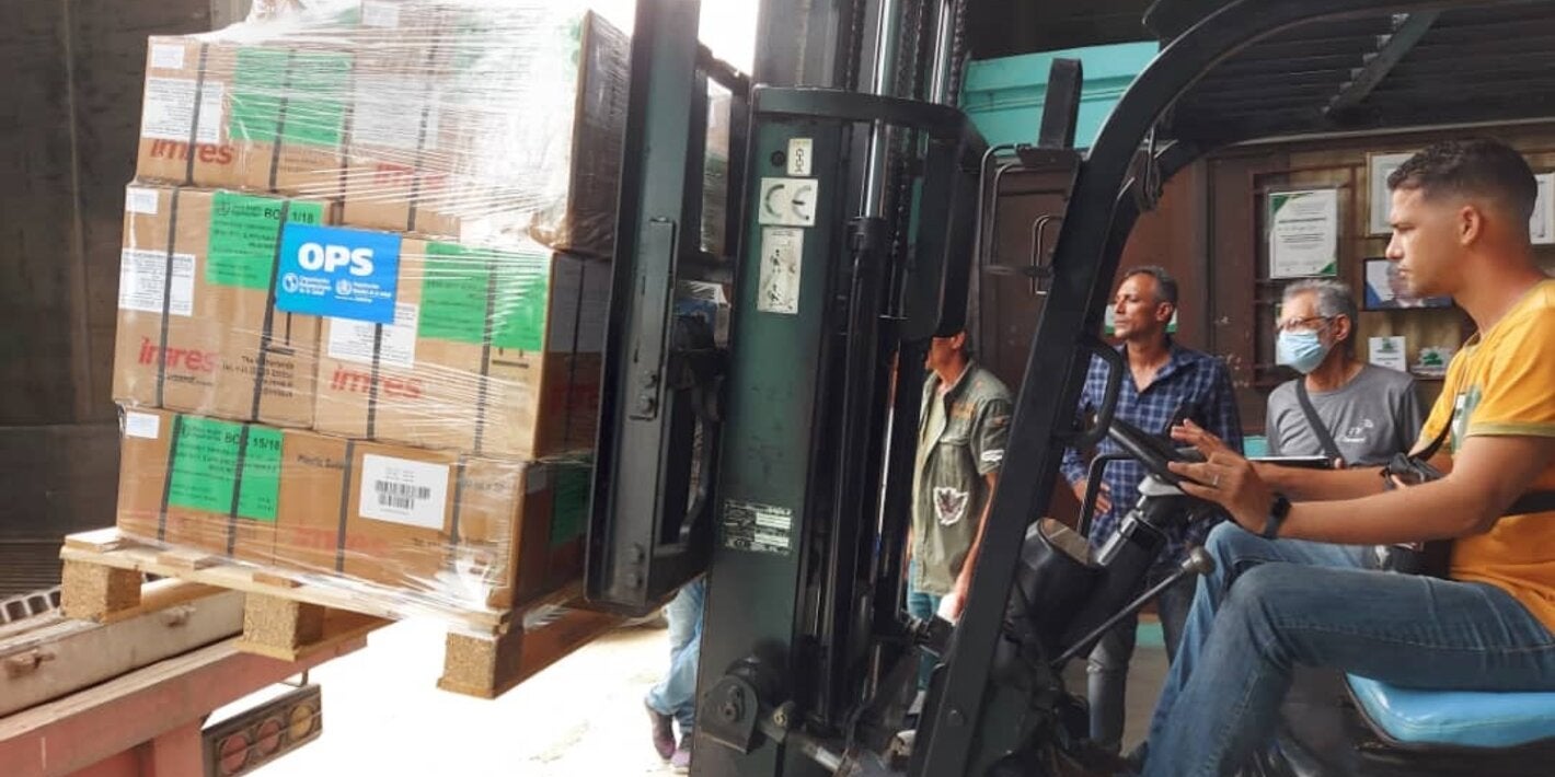 Donancion a Matanzas desde OPS Cuba