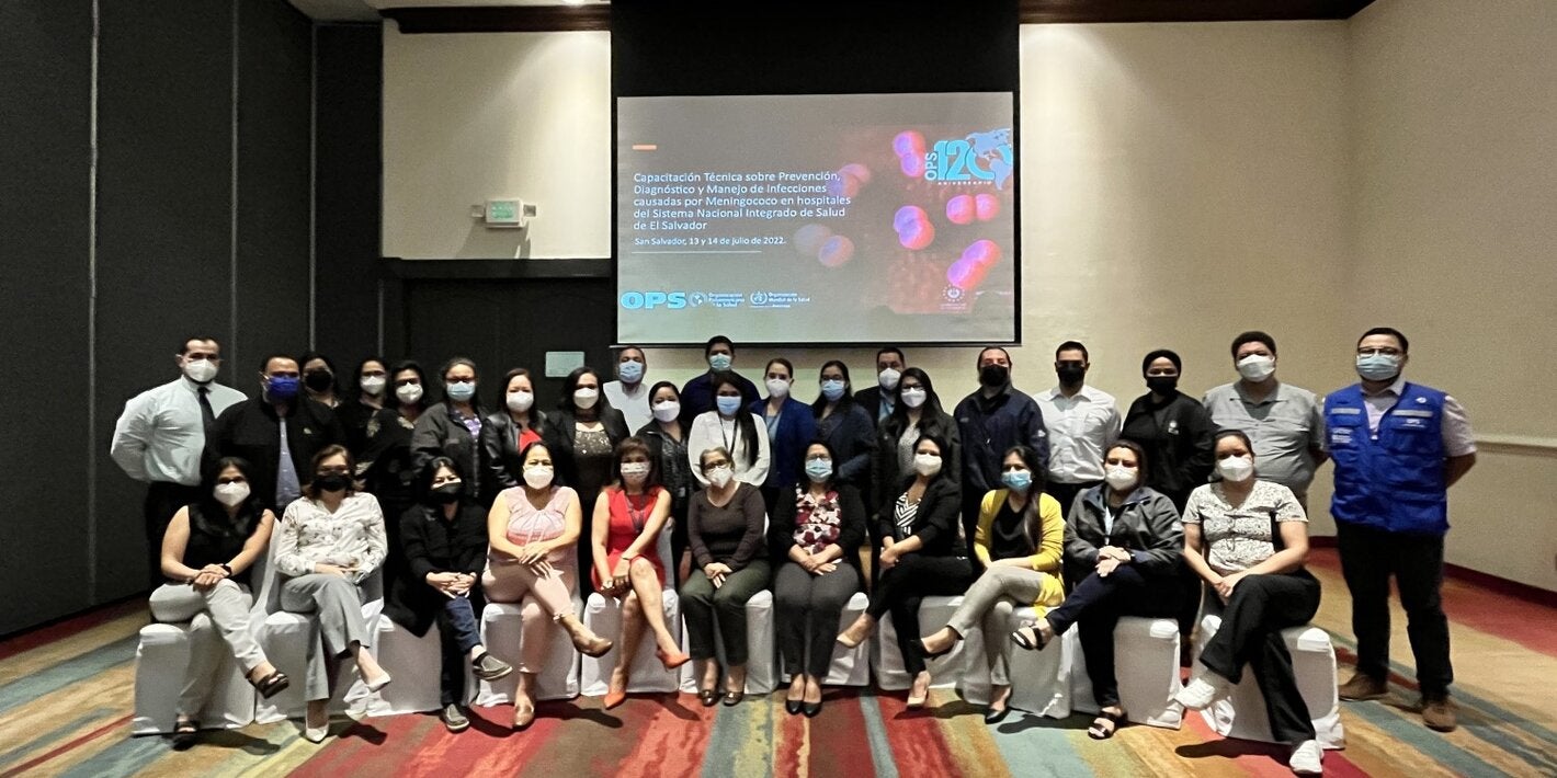 taller meningococo en El Salvador