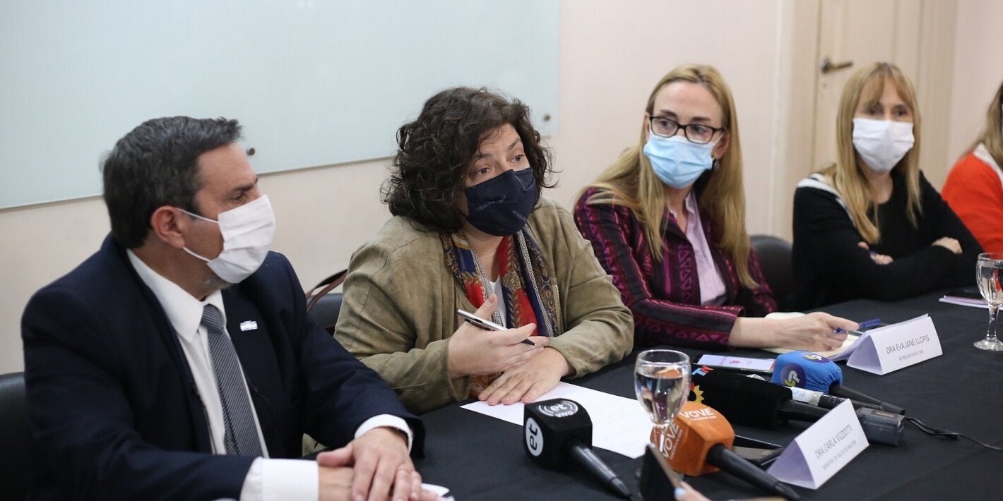 Press conference Minister of Health Argentina, PAHO representative 