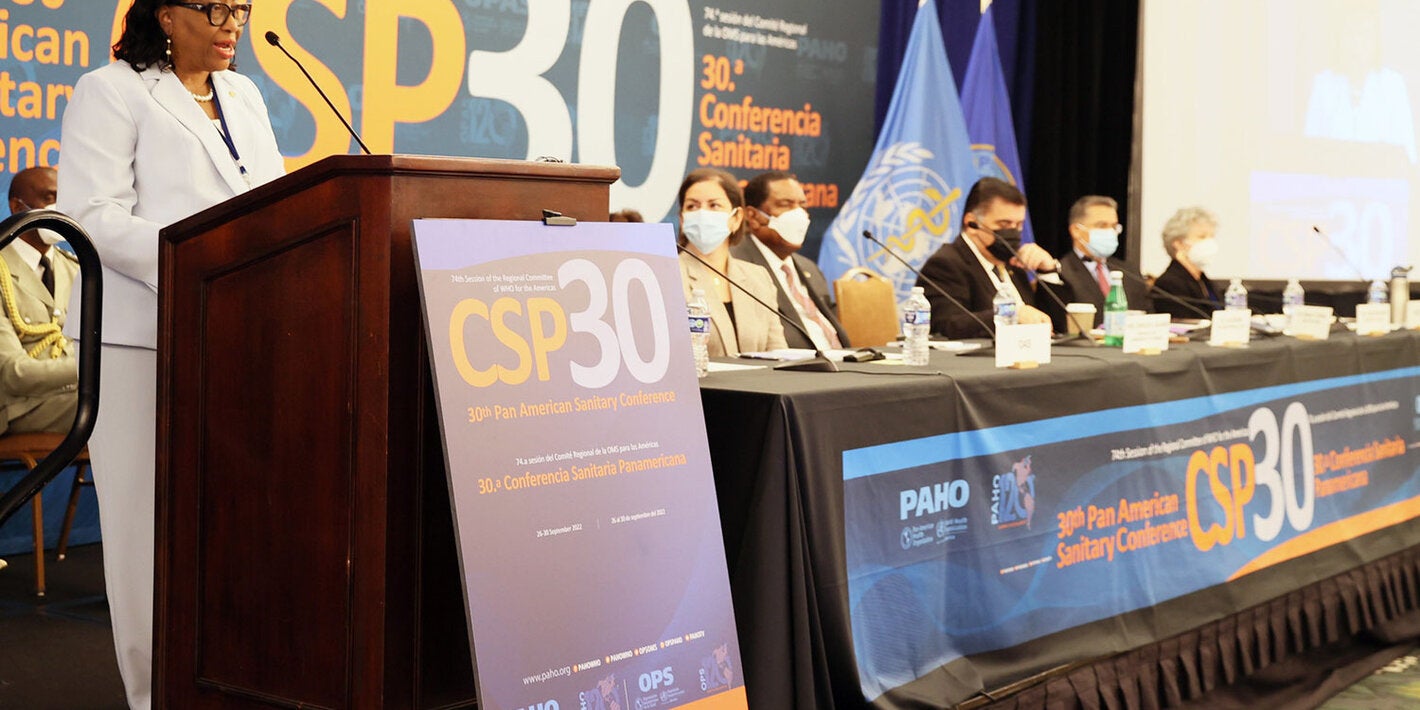 Discurso de abertura da Dra. Carissa F. Etienne