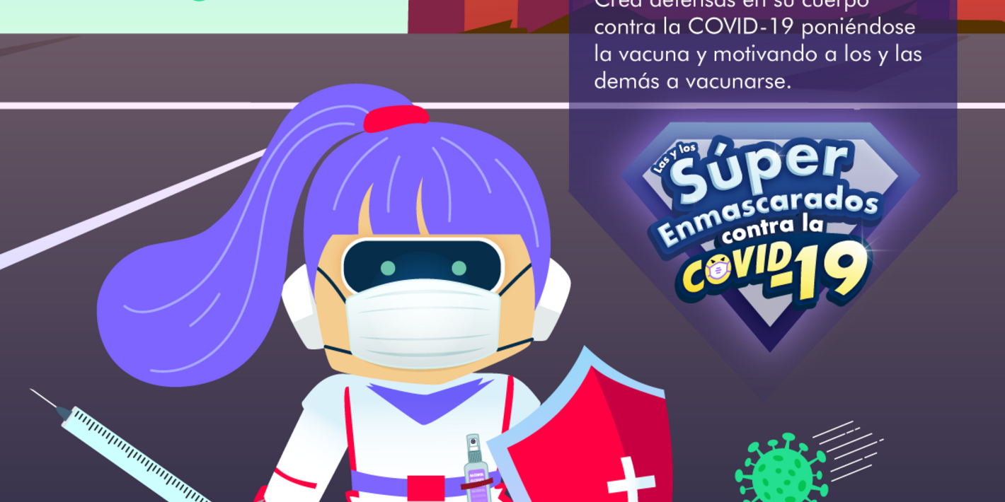 Personaje hiper defensa, uno de los super héroes de la campaña