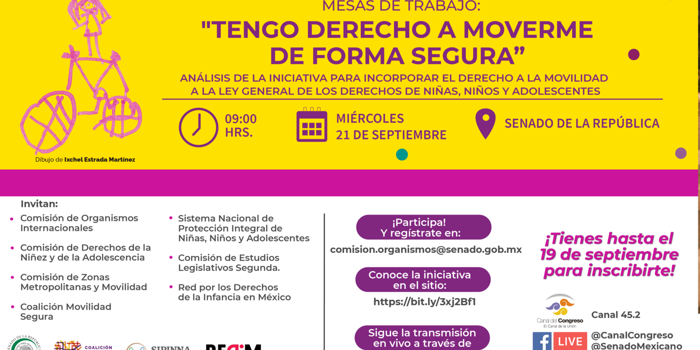 Mesas de trabajo “Tengo derecho a moverme con seguridad