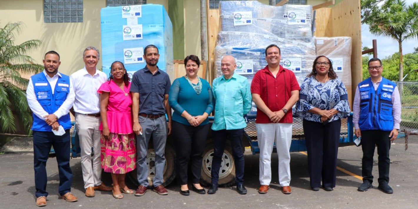 PAHO and EU handover of autoclaves to the Ministry of Health and Wellness