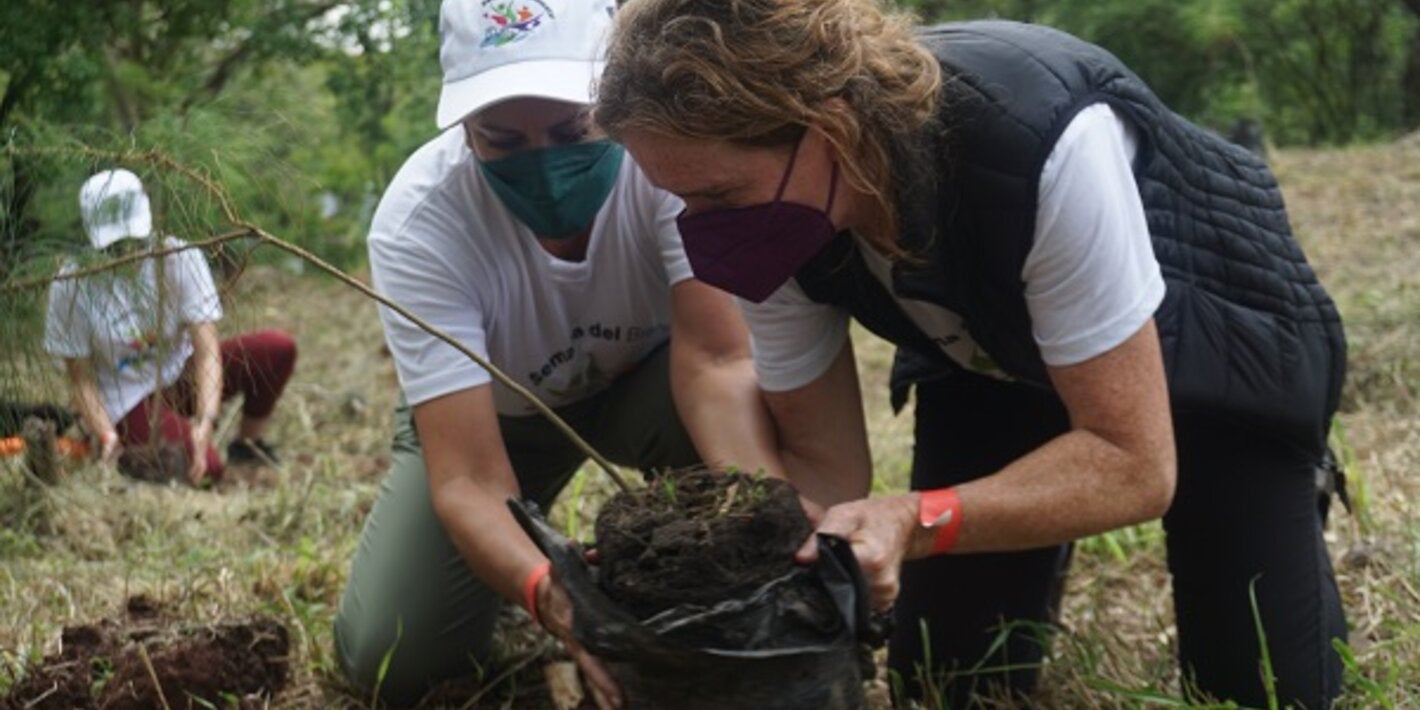 Siembra de árboles-120 aniversario OPS