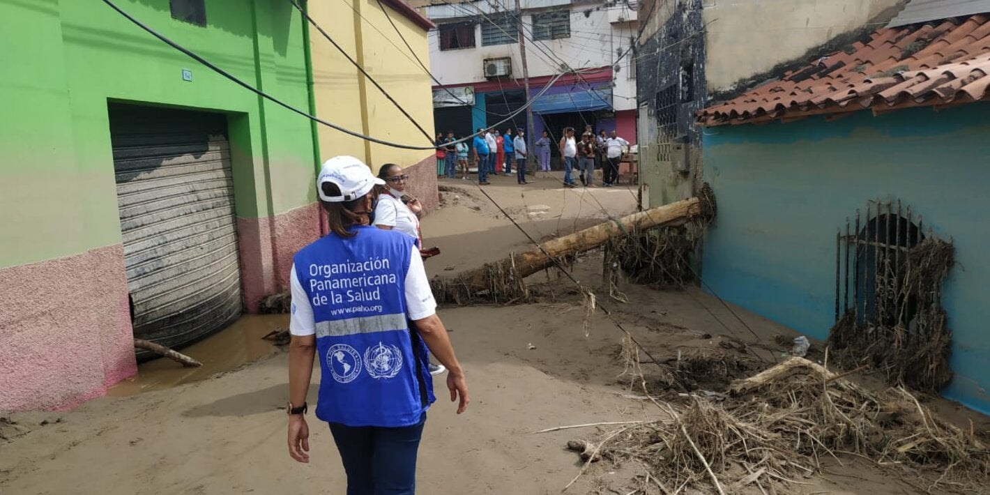 OPS estuvo presente en Las Tejerías desde el propio domingo 9, al día siguiente del deslave
