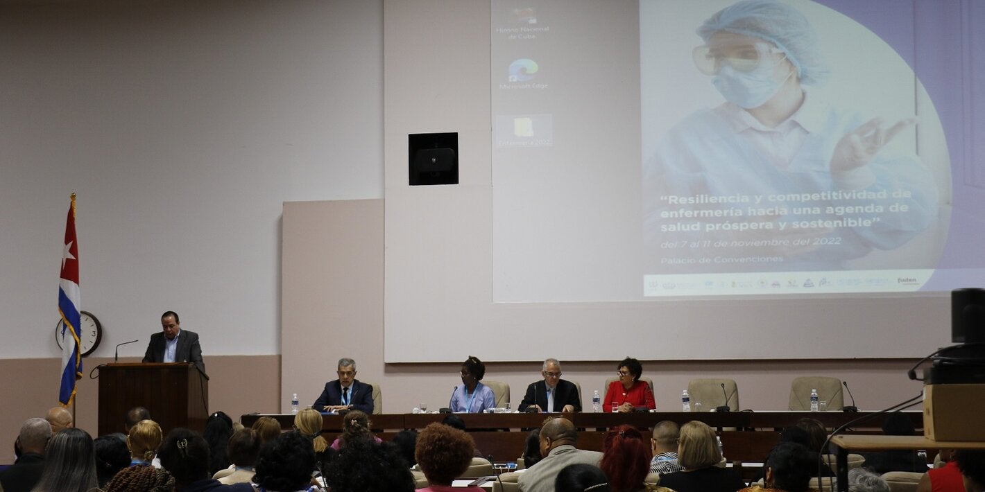 Presidencia XIX Congreso de la Sociedad Cubana de Enfermería