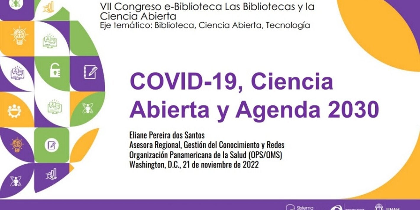 Conferencia COVID-19, Ciencia Abierta y Agenda 2030