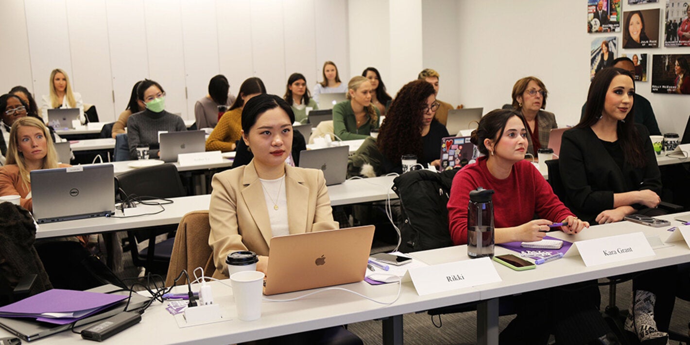 journalist attending the training