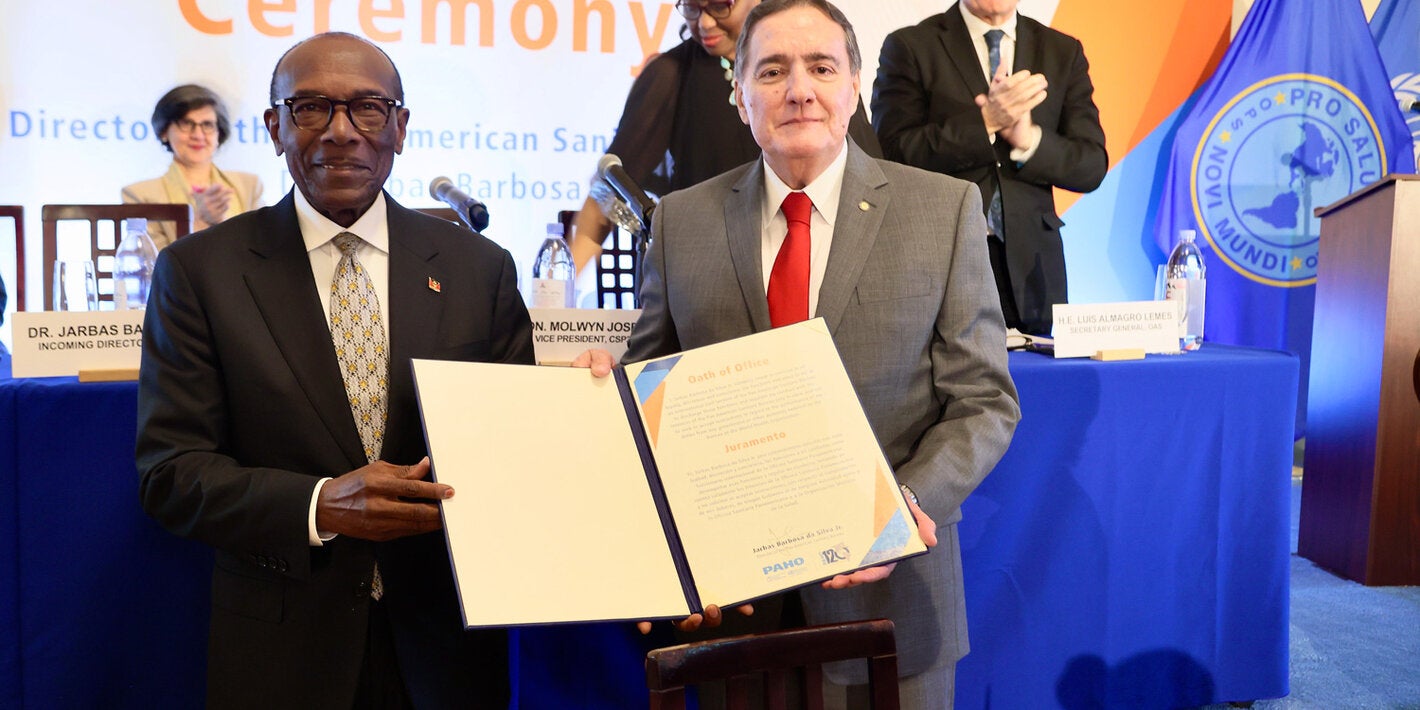El doctor Jarbas Barbosa juró hoy como nuevo Director de la Organización Panamericana de la Salud (OPS)