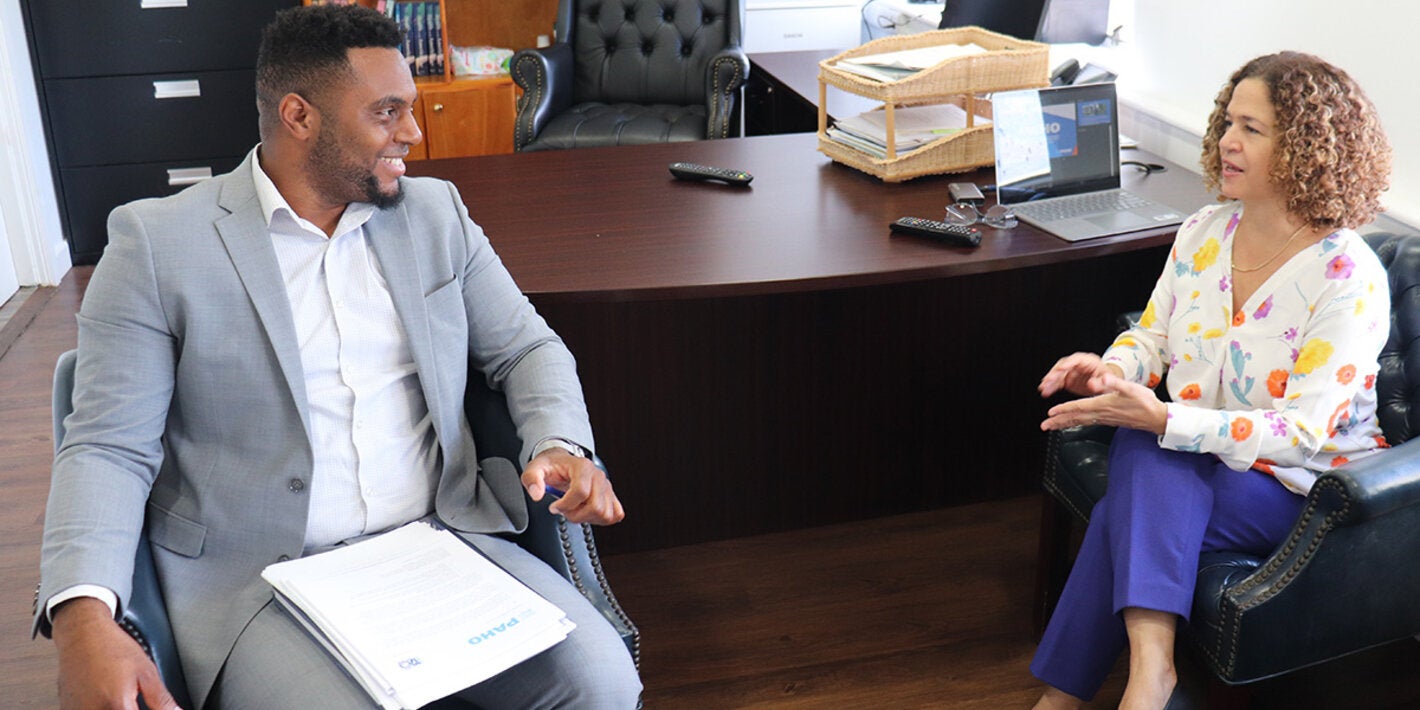 Orientation of new minister of health in Dominica