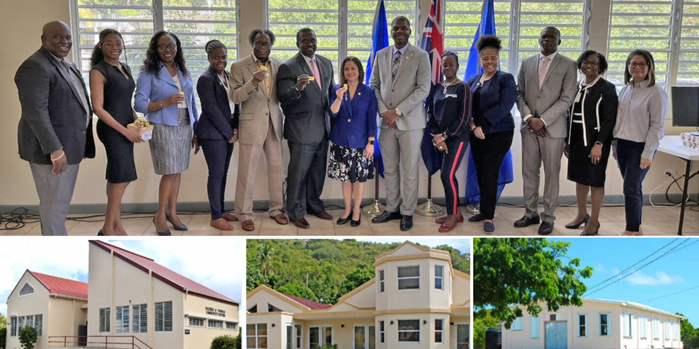 Handover for SMART centres in BVI