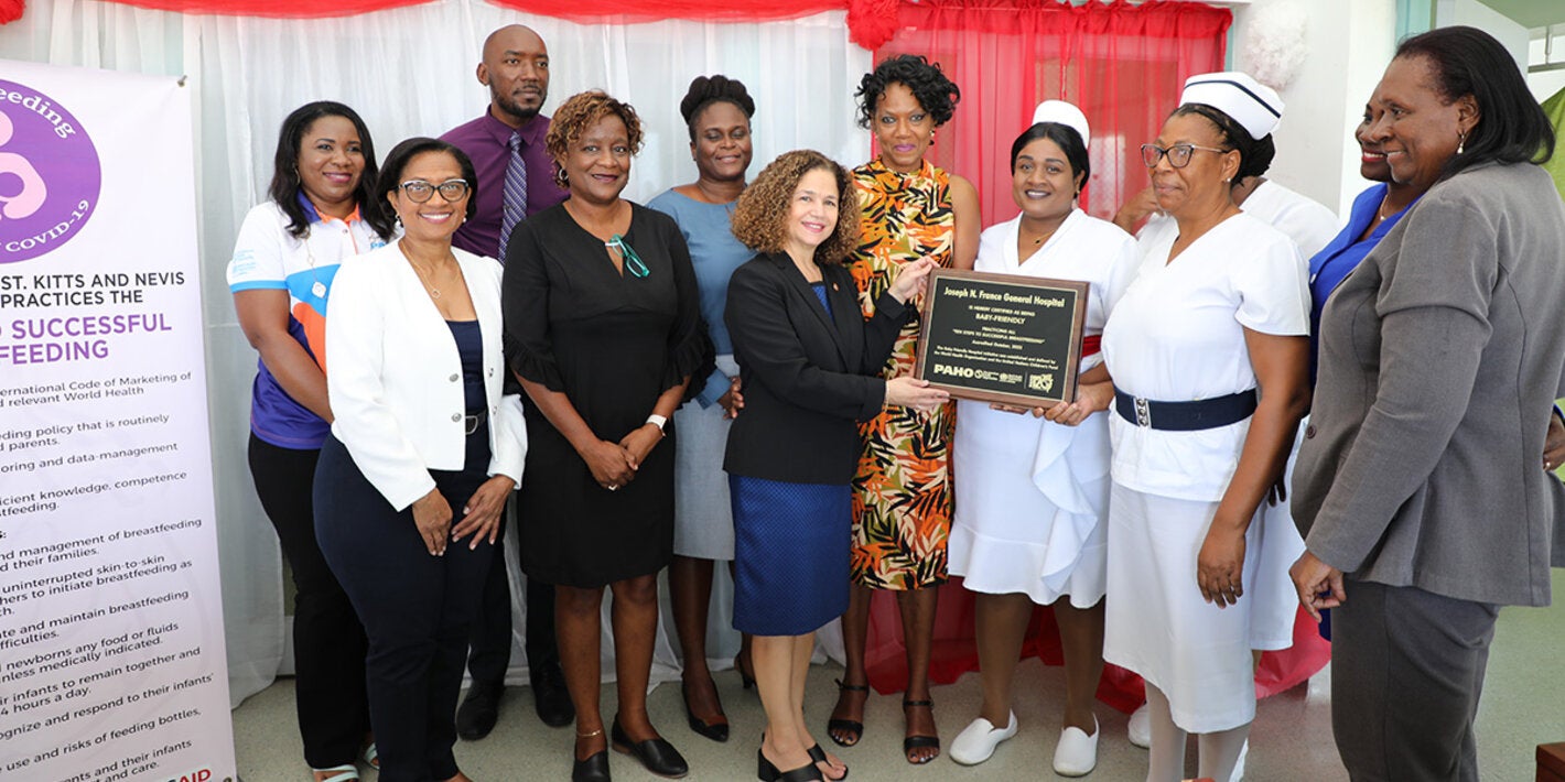 BFHI St. Kitts and Nevis presentation of certification