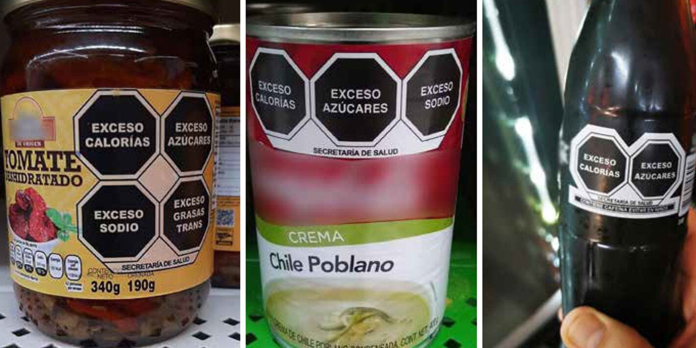 Frontal labelling of foods