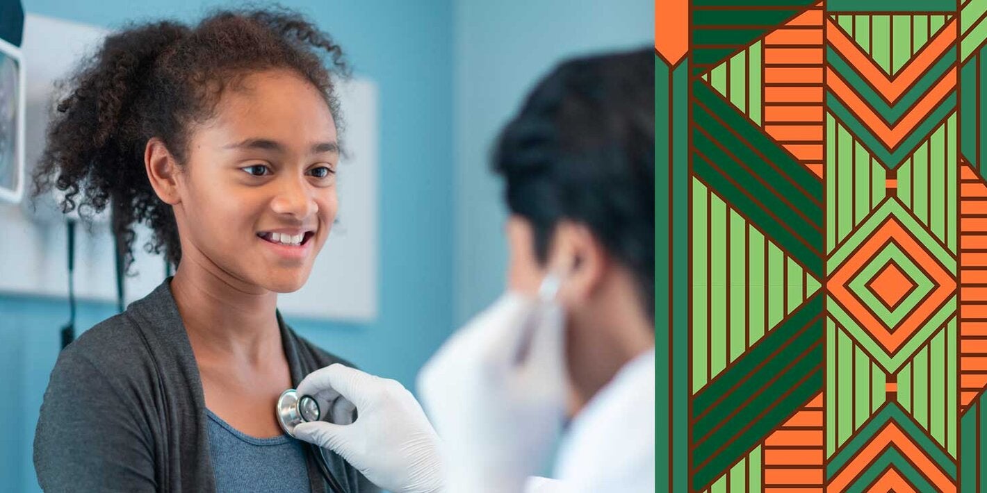 Criança recebendo atenção médica