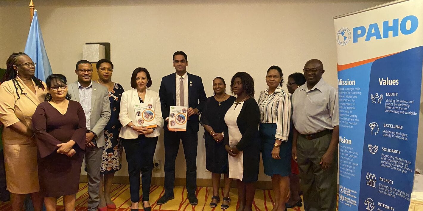 Group picture of the launch of the Strategic Plan for Nursing 2023-2028 in Suriname