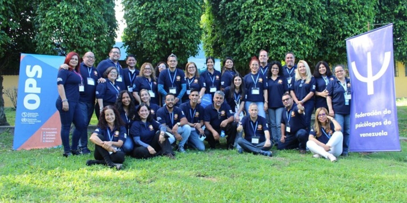 Asistentes al taller de capacitación en mhGAP, dictado por la OPS