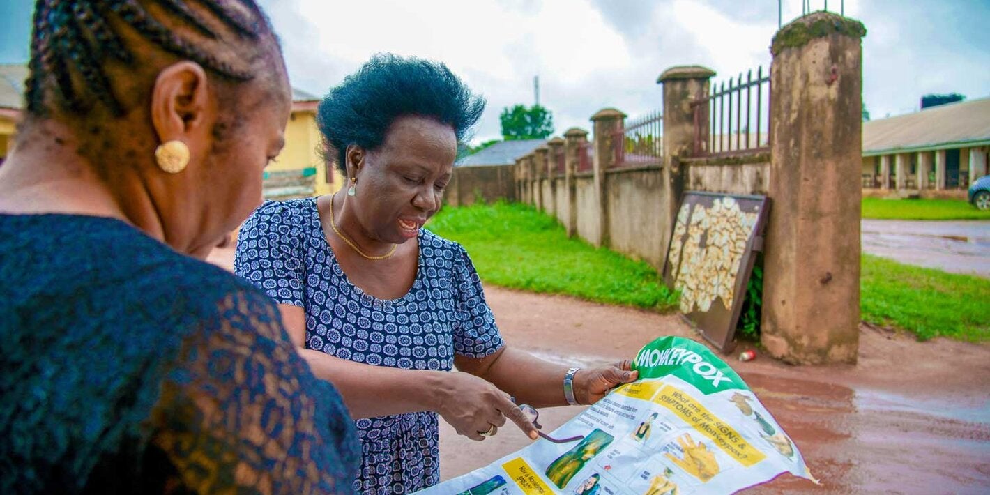 Ações informativas de combate a mpox