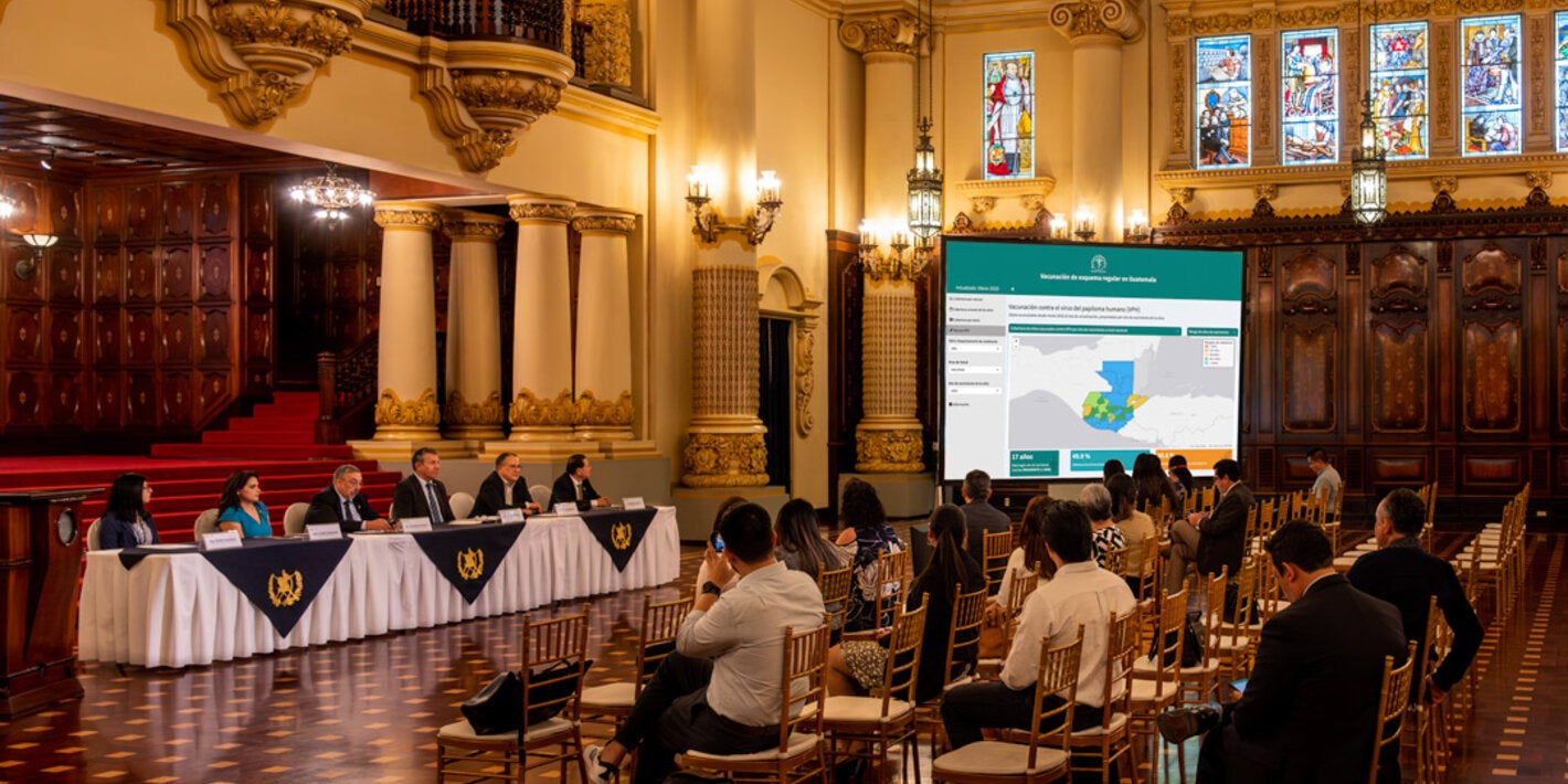 Lanzamiento del Tablero de Coberturas de Vacunación de Guatemala