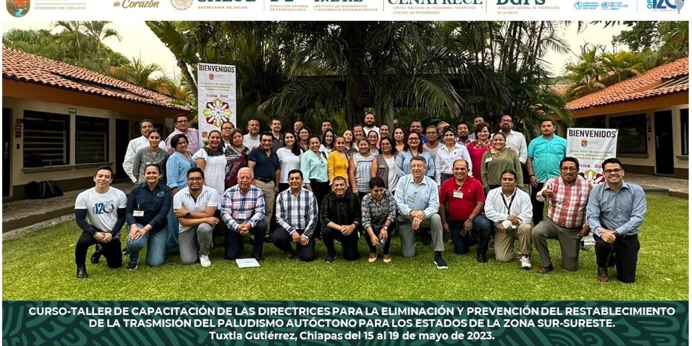 Capacitación en las Directrices para la Eliminación y Prevención del Restablecimiento de la Transmisión del Paludismo Autóctono