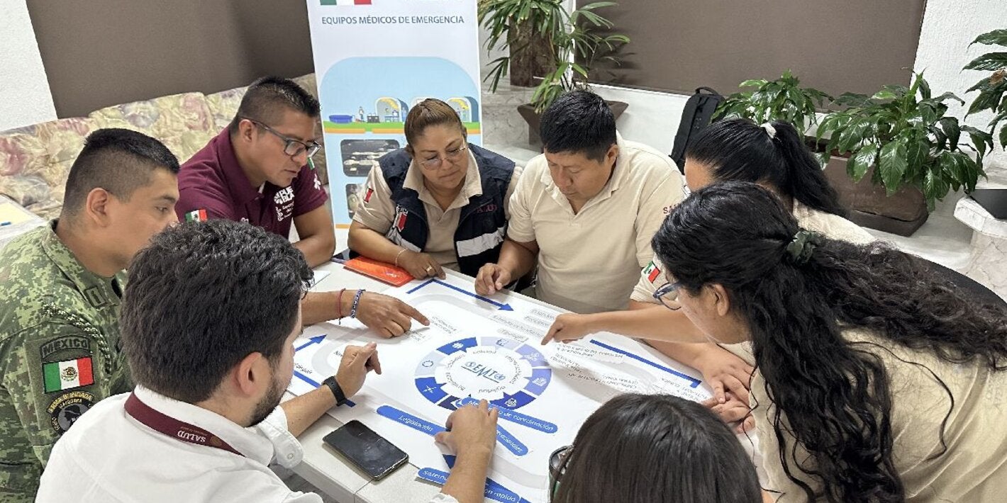 México fortalece su capacidad con Equipos Médicos de Emergencia (EMT) para dar respuesta a futuras emergencias sanitarias en el país y a escala internacional