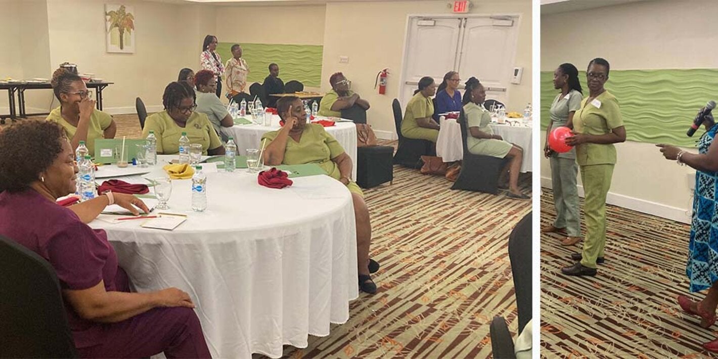 Nurses being trained