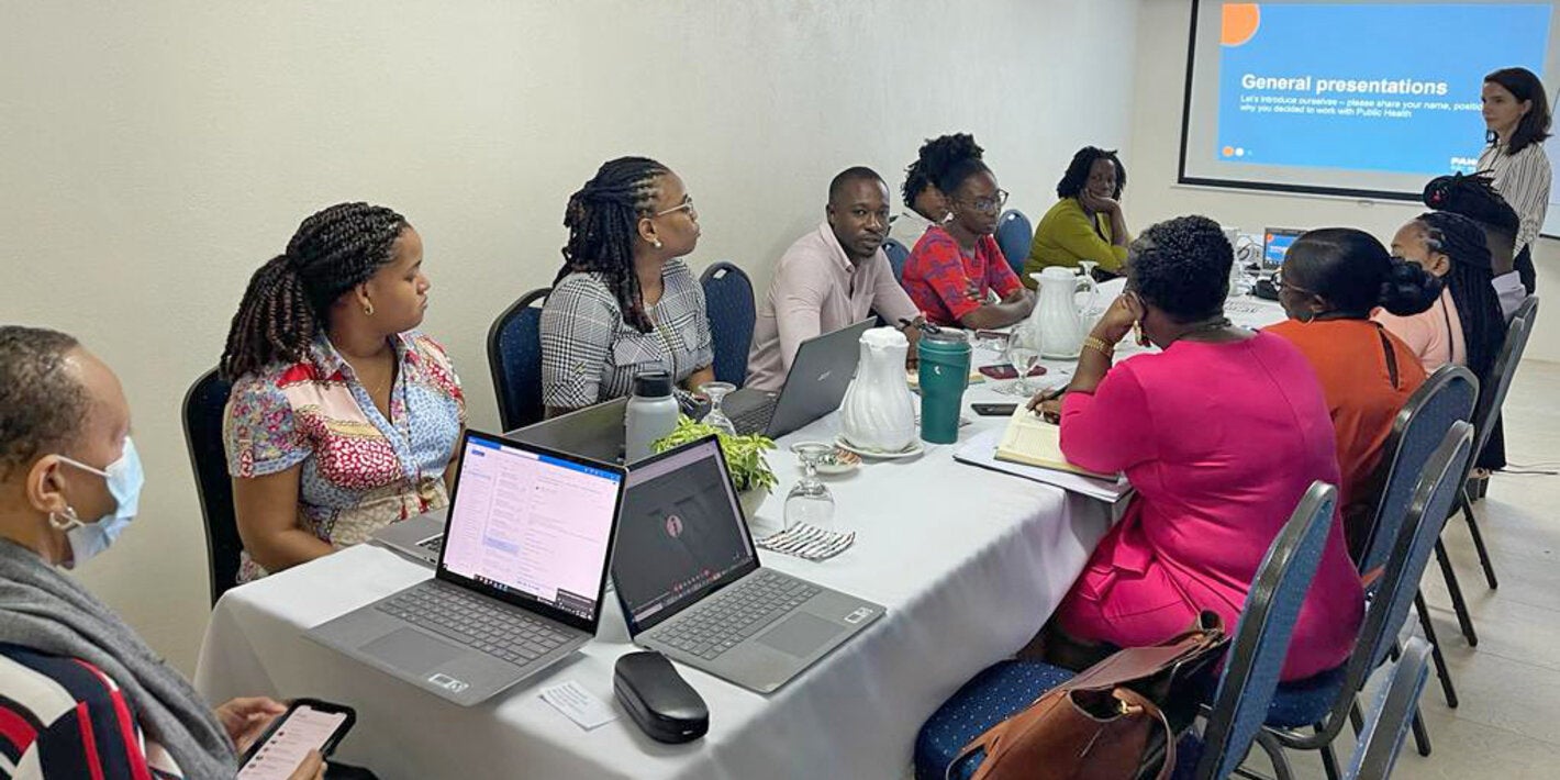 Participants at a meeting