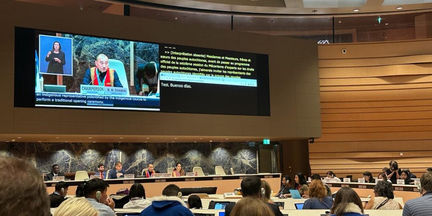 Evento Pueblos Indígenas en Ginebra