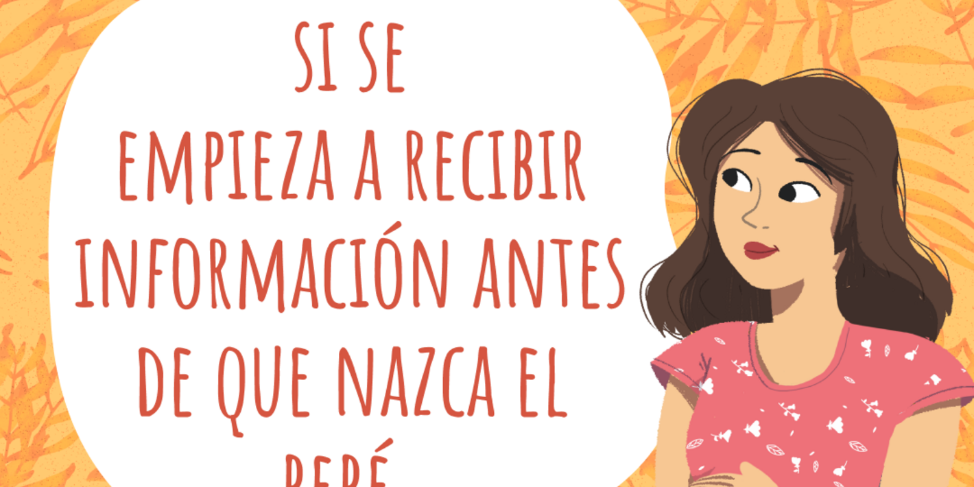 Tarjeta: Amamantar es má fácil si se empieza a recibir información ante de que nazca el bebé