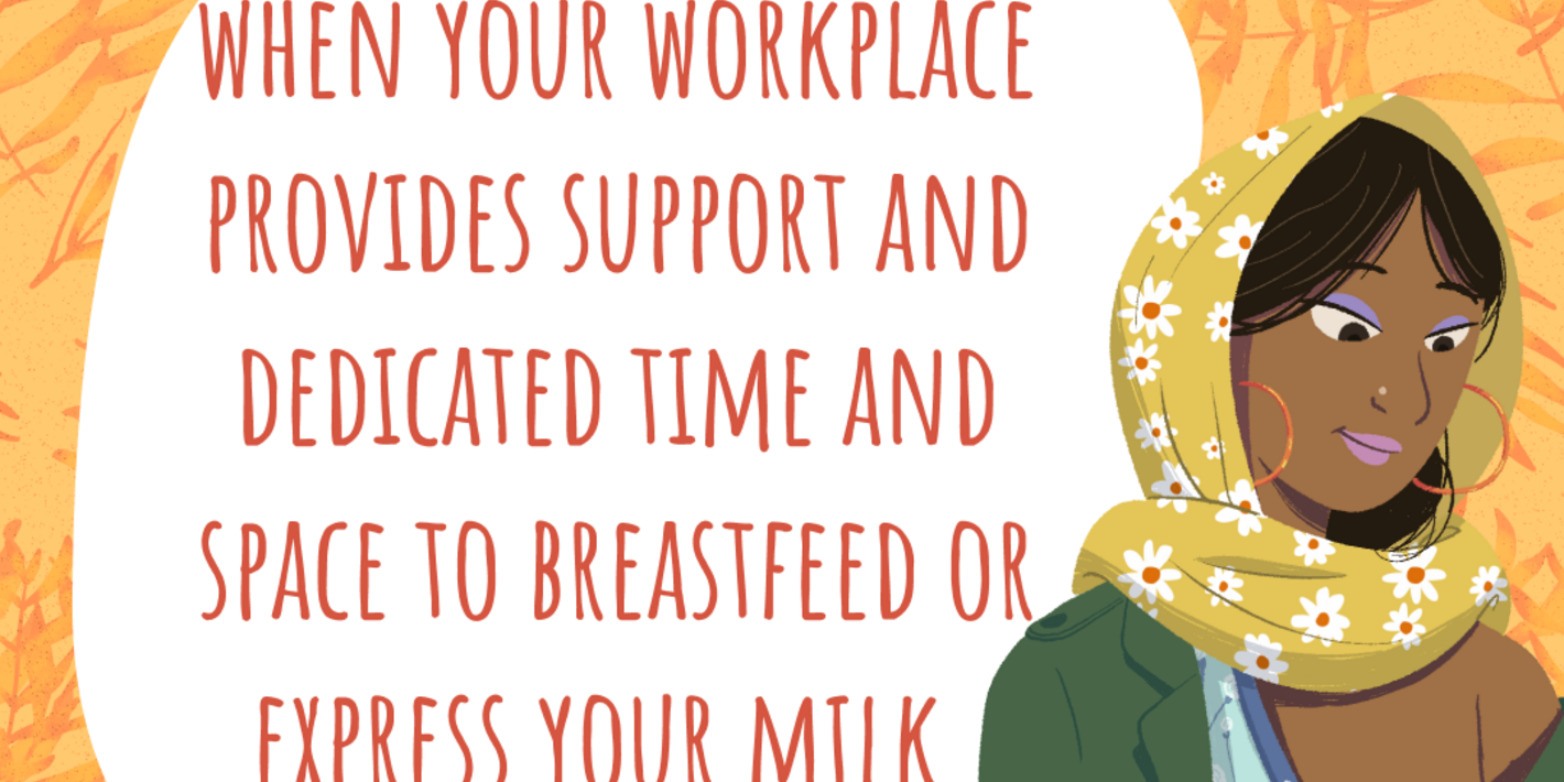 Card: Breastfeeding is easier when your workplace provides support