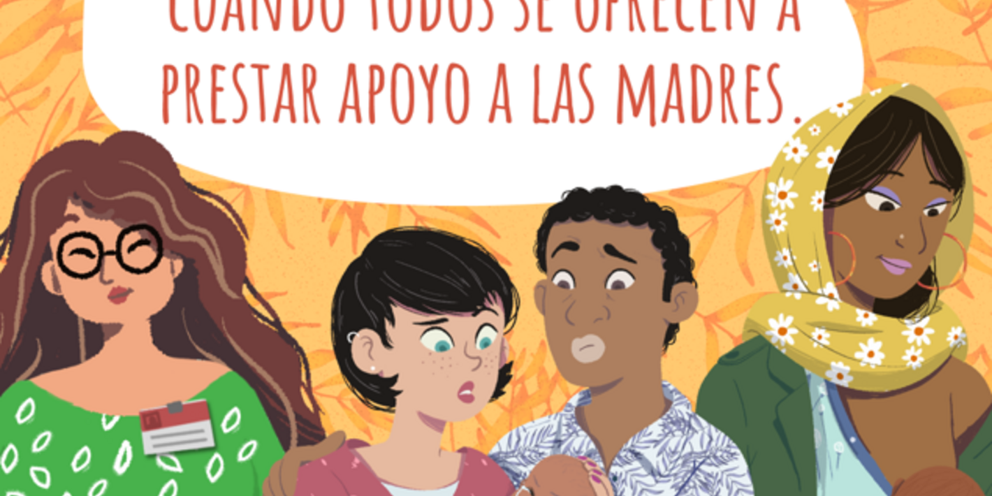 Tarjeta: Amamantar es más fácil cuando todos se ofrecen a prestar apoyo a las madres