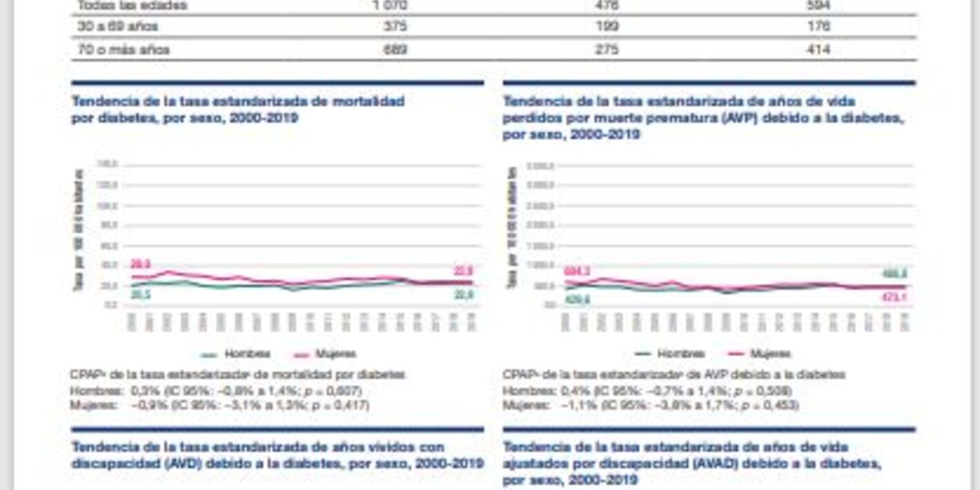 Perfil de carga de enfermedad por diabetes 2023: Panamá