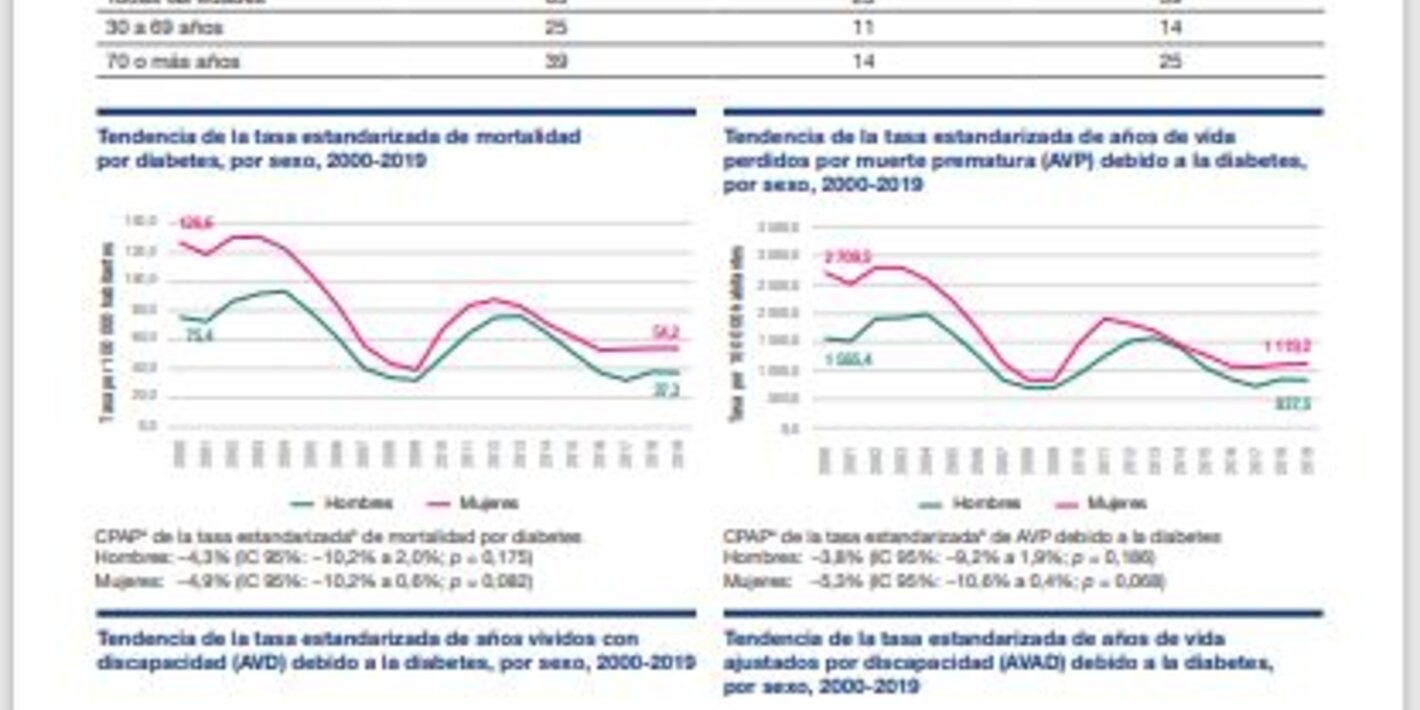 Perfil de carga de enfermedad por diabetes 2023: San Vicente y las Granadinas