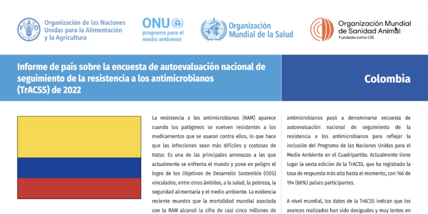 Plan Nacional de Respuesta a la Resistencia a los Antimicrobianos 