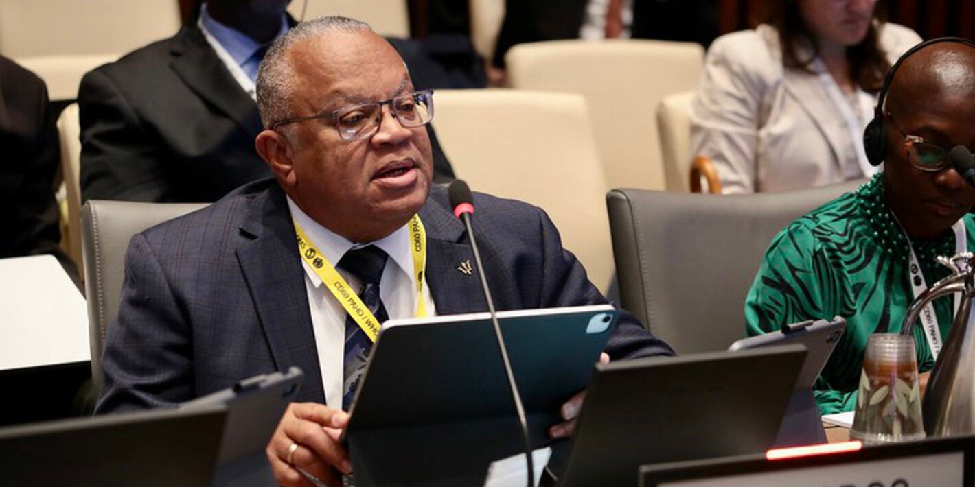 Minister of Health and Wellness Barbados