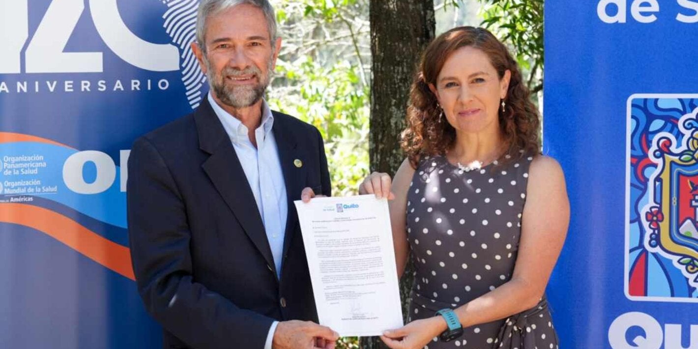 Quito solicita adhesión al Movimiento, Ciudades y Comunidades Saludables de las Américas promovido por la OPS